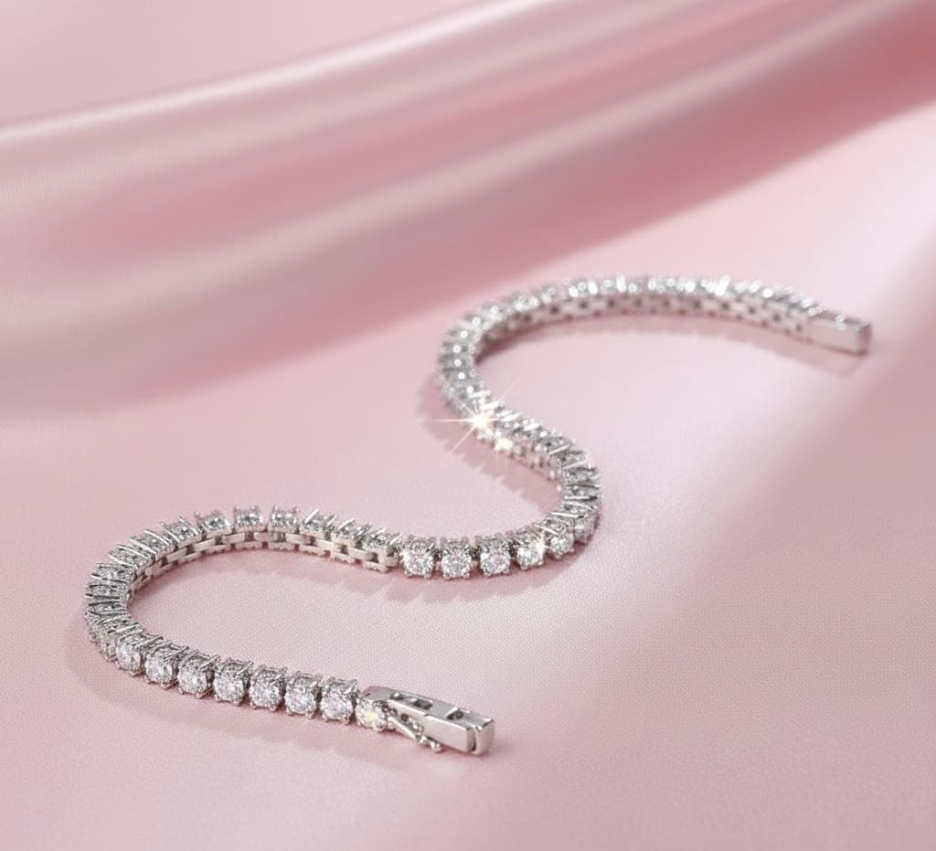 Tennis Silver Bracelet - Image 2