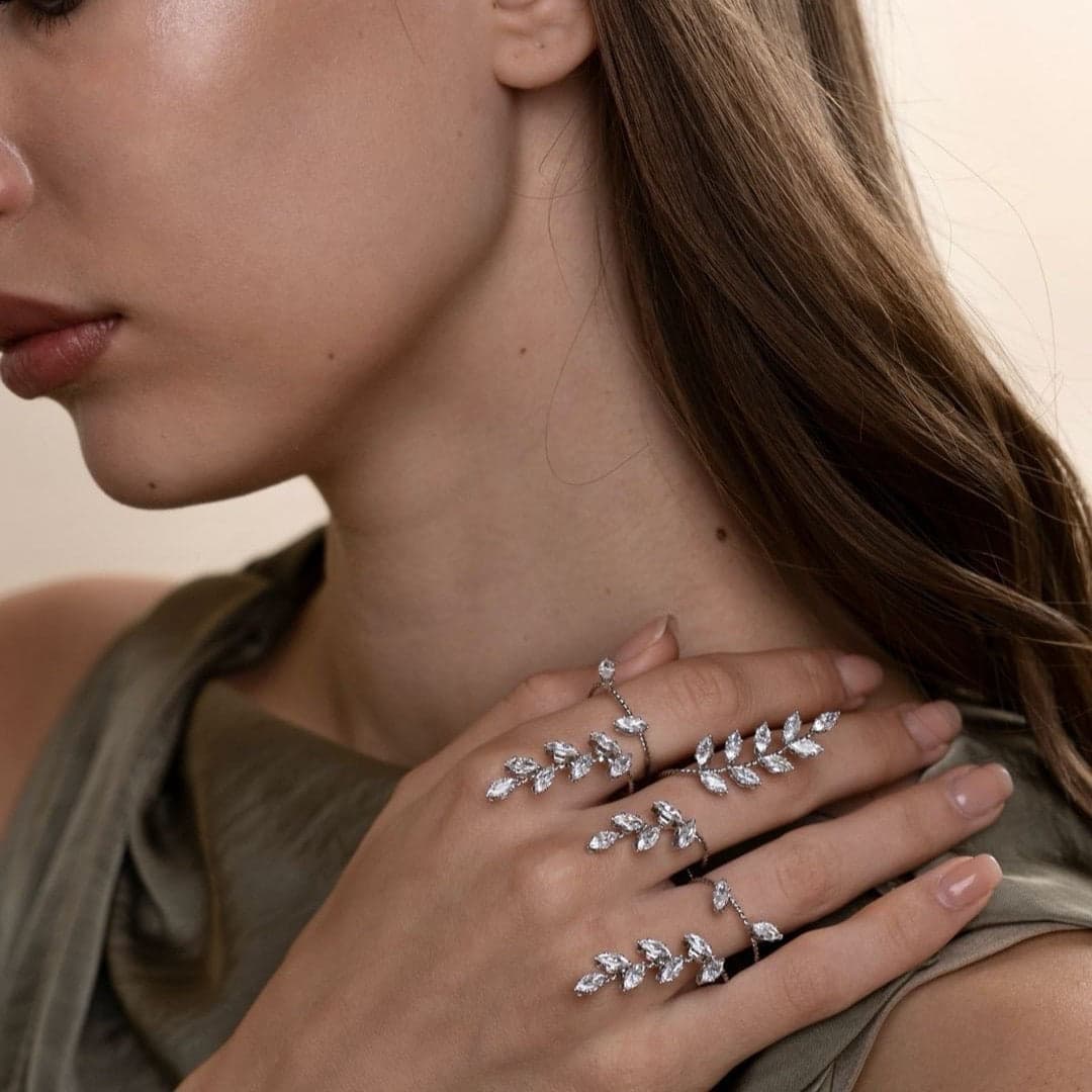 Floral Multi-Finger Ring - Image 4