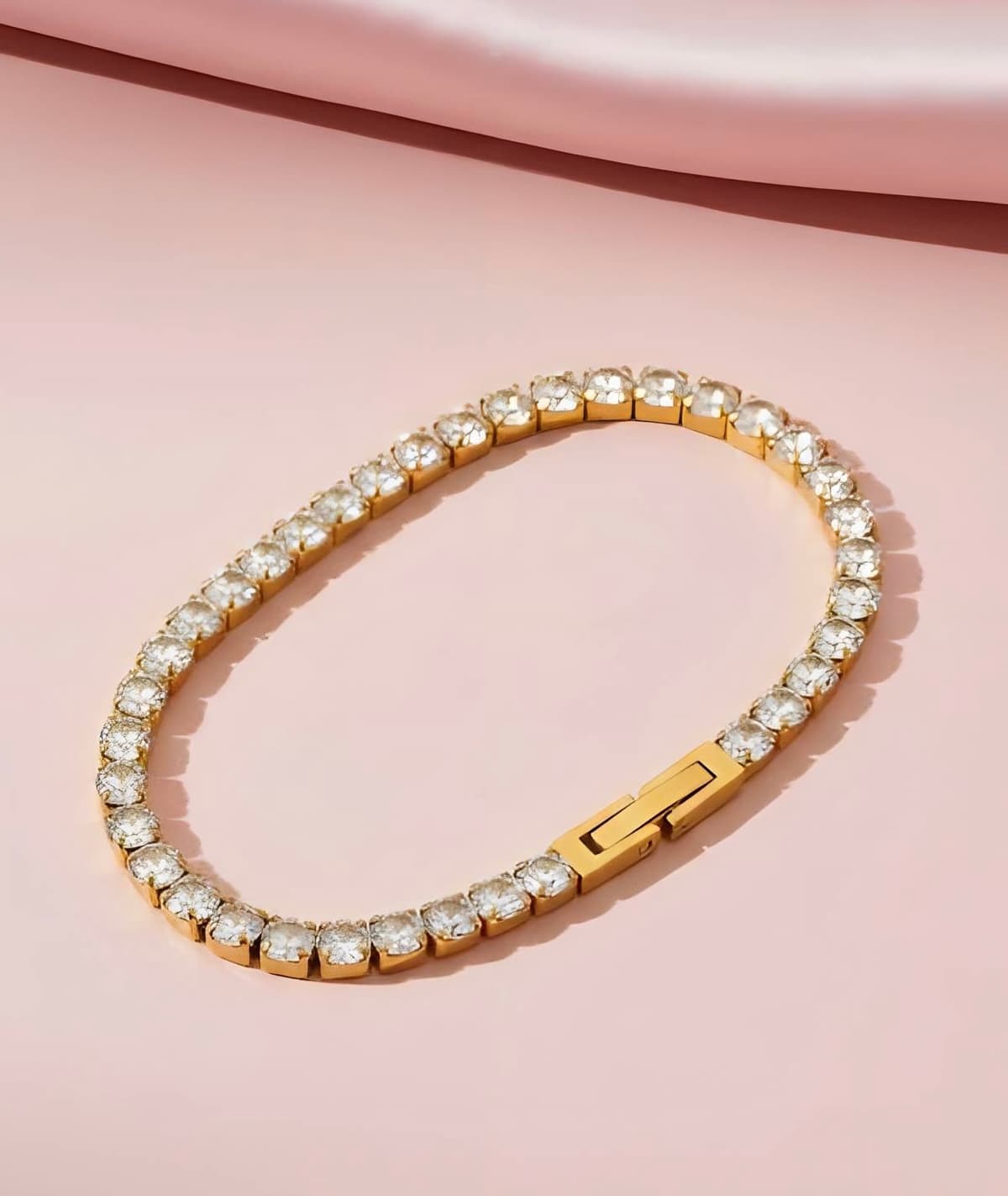 Tennis Gold Bracelet - Image 2